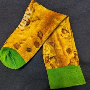 Subway Cookie Print Crew Socks